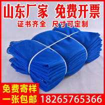 Sea water blue safety net blue compact mesh flame retardant fireproof anti-sun drop net thickened building protective net nylon net