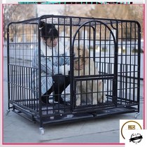 Puppies cute new small dog indoor home Corky special dog cage firewood dog dog with wheels Samoye