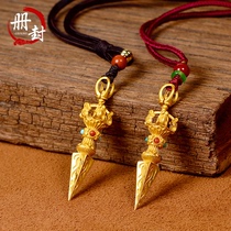 Canonized vajra pendant sterling silver male and female pendant accessories gold