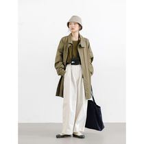 32-Korean temperament casual wind loose coat outside autumn small man coat lapel female beige trench coat