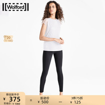 Wolford Outlet Aulay Ms PureToulle net yarn splicing short sleeve T-shirt 52662