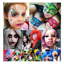 cos witch face painting pigment face childrens professional water-soluble oil painting Peking Opera body painting dance 