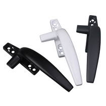 Window handle fixed button aluminum alloy window pull handle with handle window lock outer push single point thickened handle