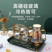 Tea set Nordic style light luxury modern high-end household heat-resistant glass teapot explosion-proof teapot cover heat-resistant cooking teapot