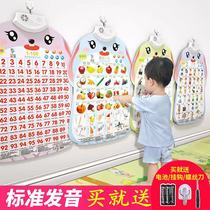 Phonetic flipchart sound baby enlightenment early education Sound voice literacy card Consonant vowel table Point reading Childrens toys