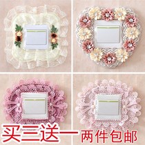 Switch sleeve Sub-switch Patch Cloth Art Lace Switch Protective Sleeve Switch Board Socket Decoration