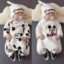 Newborn Spring Autumn Winter Clothes Men and women Baby Pure All-cotton Warm Cartoon Breathable Nasi baby climbing clothes Harvest