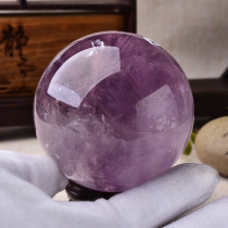 One thing and one picture Violet natural amethyst ball ornaments feng shui wisdom academic send base certificate