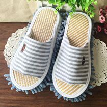 Mens and womens lazy artifact new home shoe cover mop mop slippers summer thickened removable and washable floor rag