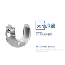 Thickened stainless steel round pipe flange seat wardrobe hanger Rod fixing bracket bracket fixing accessories 25 32mm
