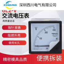 AC voltmeter 6L2 250V 300V 450V 500V 80 * 80mm specifications