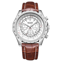 (Factory straight hair) Meigel waterproof calendar quartz mens watch) model: the product has passed