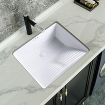 Balcony Ceramic under-table basin with washboard laundry tank Small size basin Pool embedded wash basin Laundry basin