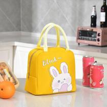 Insulated lunch box bag hand-carrying bento meal bag to work with rice handbag aluminum foil thickened elementary school student rice bag