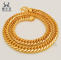 Authentic Vietnamese sand gold necklace men do not fade mens jewelry boss chain tank chain gold shop same jewelry