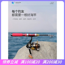 Fishing industry Mini small sea pole Throw Rod Suit Complete Winter Sea Pole Ultra Short pole Raft Rod Luja Fishing Rod price