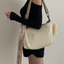 Malaysia Direct Mail creamcouch Cake Bag Super Fiber Leather Bucket Bag Summer Pleated Tote Bag Women