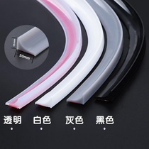 New kitchen countertop silicone water retaining strip toilet sink toilet water barrier Corner Stove waterproof strip can be bent