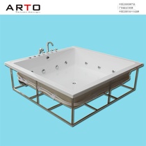 2 m super large outdoor surfing massage recessed large bathtub 1 9 M Square luxury home double couple