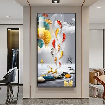 玄关装饰画锦鲤-玄关装饰画锦鲤促销价格、玄关装饰画锦鲤品牌- 淘宝