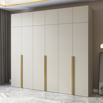 Wardrobe home bedroom solid wood simple modern storage cabinet locker simple light luxury four or six Door Wardrobe