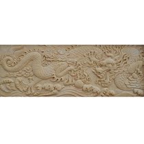 Popcorn Outdoor Sandstone Chinese Dragon Relief Decoration Indoor Sand Sculpture Reliefs Decorated Villa Cell Park Hotel