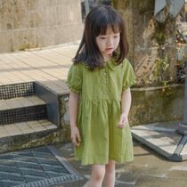 Girls dress 2022 Summer new Child fresh foreign air dress Dress Woman Baby Summer Dress Short Sleeve Princess Dress