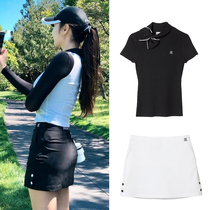Summer new Korean imported badminton golf bag hip women outdoor anti-light thin cold white pants skirt