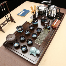 Kung Fu set of tea set Cup home fully automatic boiling water Office solid wood tea tray set simple one big tea table