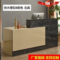 Convenience store small front desk reception desk cashier counter cash register clothing store simple custom bar counter cabinet modern