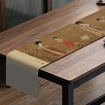 tropicaldream famous painting tea table tea table tea table flag cloth new Chinese light lavish high-end high class tea mat