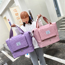Dry and wet separation travel package yoga bag sports handbag independent shoe position for uninvested boarding pack