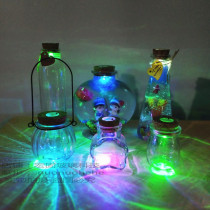 DIY five-pointed star bottle luminous lucky star bottle ocean bottle glowing flash with light cork glass bottle