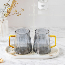 Light luxury simple ins glass mouthwash cup set home hotel wash cup tooth Bowl Cup couple brush Cup pair