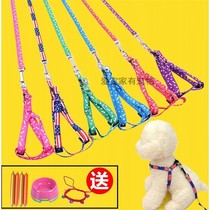 Dog leash dog rope dog chain rope large medium and small dog walking pet collar Corky Teddy rope supplies