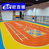 Orbaina childrens physical fitness glue custom pattern sensory integration training floor indoor childrens basketball court ground glue mat