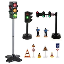 Childrens traffic lights Toys sound lights early morning traffic signal model sign instruction sign