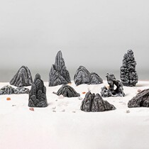 Bonsai ornaments small ornaments mountain stone bonsai ornaments small micro landscape rockery ornaments small accessories landscaping