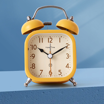 Simple small alarm clock children Boy strong wake up big volume alarm students with bedroom mute get up artifact