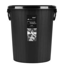 Kitchen trash can household large lidless simple office kitchen waste black small tube King size large capacity 20 liters