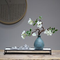 New Chinese ceramic vase flower arrangement Zen ornaments light luxury modern simple living room home decorations