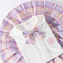 jk uniform Summer girls genuine suit Childrens pleated skirt Primary school student college style shirt school uniform skirt two-piece set