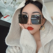 Online Red and American High Sensation Ins Slim Glasses Womens Big Frame 2022 New Sunglasses Big Face Retro Sunglasses