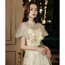 Champagne evening dress birthday party dress Summer princess dress 2021 new banquet temperament little man