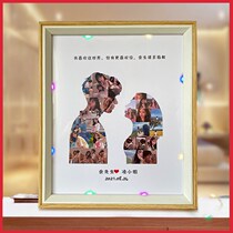 Second anniversary gift couple to send girlfriend friend couple diy photo custom Teachers Day commemorative meaning
