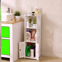 Bathroom side cabinet narrow toilet narrow cabinet floor floor toilet side cabinet Cabinet waterproof slit storage cabinet toilet