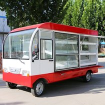 Electric four-wheel China bus car mobile department store stall three-wheeled snack car RV Gourmet Breakfast Fast Food car