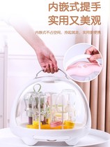 Baby baby bottle placement storage box disinfection brush supplementary bowl cleaning brush set storage cleaning tool