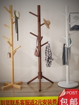 Bedside put clothes artifact bedroom temporary bedroom put off clothes hanger landing bedroom solid wood hanger landing