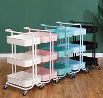 Beauty cart New light luxury embroidery car Small high-end barber shop beauty salon special fire tank High-end hair salon